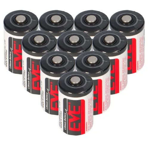 EVE 10x EVE Lithium 3,6V Batterie ER14250 1/2 AA - Batterien für professionelle Anwendungen, hochstromfähig und langlebig: 10x EVE Lithium ER14250, ideal für Messgeräte, Alarmanlagen und mehr. Geringe Selbstentladung unter 1% pro Jahr.