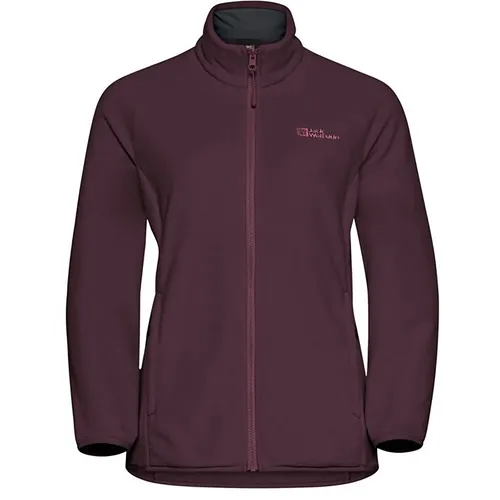 Fleecejacke JACK WOLFSKIN Damen Gr. M - Atmungsaktive Übergangsjacke in Amaranth - Funktionsjacken - Leichte, atmungsaktive Fleecejacke ideal für Wandern und Trekking, perfekt für den Übergang.