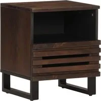 vidaXL Nachttisch aus massivem Mangoholz 40x34x46 cm von vidaXL