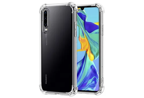 CoolGadget Handyhülle Anti Shock Rugged Case für Huawei P30 6,1 Zoll, Slim Cover mit Kantenschutz Schutzhülle für P30 Hülle Transparent
