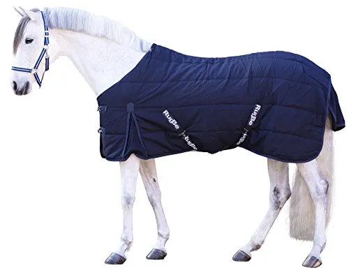 Kerbl Pferdedecke RugBe Indoor 155 cm blau - Pferdeboxenausstattung mit breiter Steppung und atmungsaktivem Material für ein optimales Klima, ideal für den Einsatz im Stall.