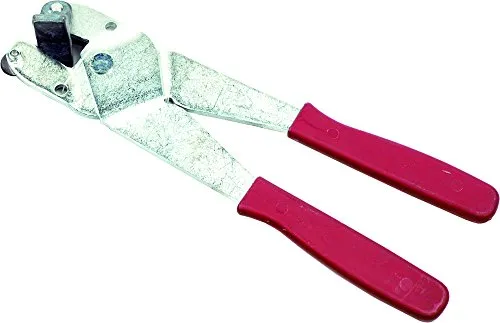 Haromac Fliesenschneid und Brechzange Easy, 210 mm mit auswechselbarem Hartmetall-Rädchen, T-Brechwinkel und Kunststoffgriffe, 01302310SB