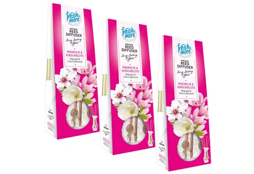 fresh & more Raumduft Duftvase (Spar-Set, 3-St., Lufterfrischer (35ml 3er Pack)