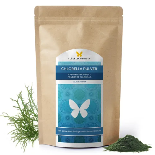 500g Chlorella Pulver ohne Zusätze Rohkostqualität