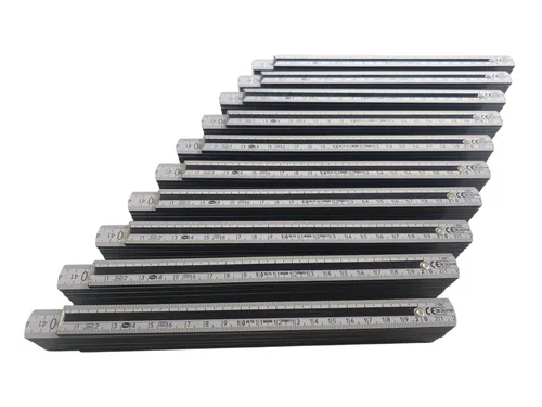 Qualitäts Zollstöcke 2m - 10 Stück - Zollstöcke aus Holz, 2 Meter lang, ideal für präzise Messungen im Heim- und Handwerksbereich, Made in Germany.