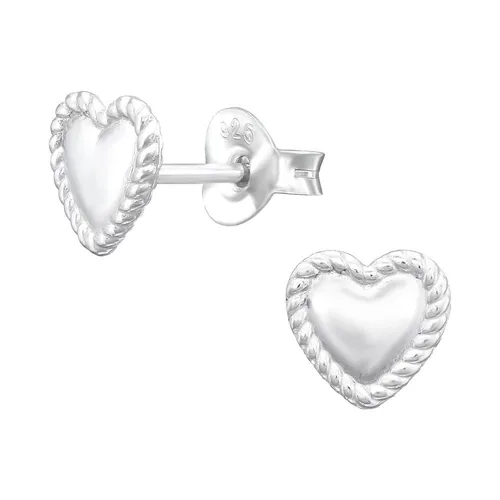 Ohrstecker Herz 925 Sterling Silber Ohrringe Damen Kinder Mädchen Geschenk
