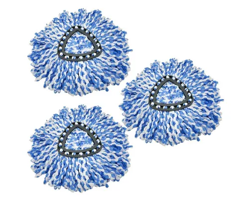 MidGard Wischmopp Ersatzmopp Ersatz-Mopp geeignet für Vileda Turbo 2in1 EasyWring&Clean, Ersatzkopf aus Mikrofaser für auch empfindlichen Boden