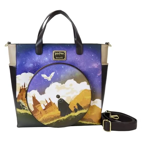 Harry Potter by Loungefly Rucksack und Tragetasche Convertible - Actionfiguren - Offiziell lizenzierter Rucksack und Tragetasche, vielseitig einsetzbar und aus hochwertigem Polyester/Kunstleder gefertigt.