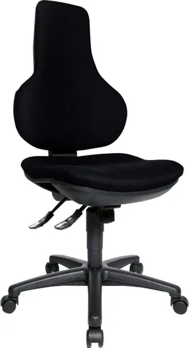 Topstar Ergo Point SY Bürostuhl - Ergonomisch & Höhenverstellbar - Bürostuhl mit stufenlos höhenverstellbarer Rückenlehne und individueller Synchronmechanik, ideal für langes Sitzen und maximalen Komfort. Made in Germany, bis 110 kg belastbar.