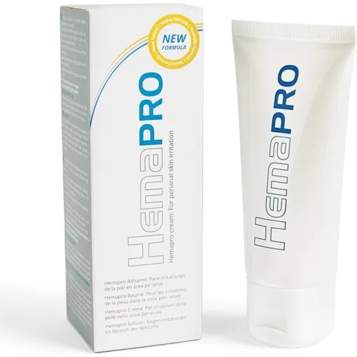 HEMAPRO Creme zur Linderung von Hämorrhoiden - Medizin bei Hämorrhoiden, lindert Schwellungen und verbessert die Durchblutung mit natürlichen Inhaltsstoffen in 60 ml Balsam.