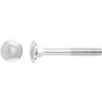 LUX-TOOLS Schlossschrauben Flachrundkopf M5 x 40 mm Stahl 100 Stück