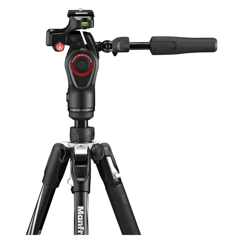 Manfrotto Kit Befree 3-Way Live Advanced - Stativ für Fotografen und Videofilmer, bietet vielseitige 3-Wege-Neigekopf für präzise Aufnahmen unterwegs.