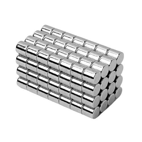 Strong Magnets Neodym Magnet - Rund 5 x 5 mm - 100 Stück - Extra stark, hält bis 800g - Für Magnettafel, Kühlschrank, Whiteboard, Pinnwand, Büro