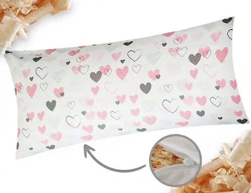 Heubergshop Zirbenkissen, 1-tlg., 40x80cm Gefüllt mit Zirben - Love, Liebe, Herzen (Zirbe-187/1-40x80)