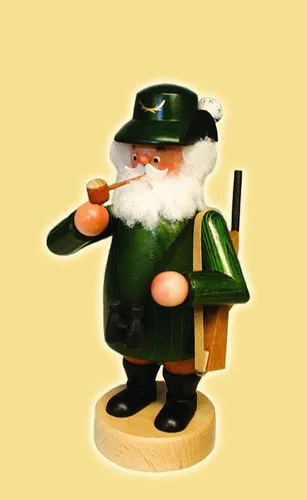 Räuchermann Wichtel Förster 20cm - Traditionelle Rauchfigur - Traditioneller Räuchermann aus Holz in buntem Design, ideal für Wohnzimmer, Küche oder Büro. Perfekt für eine gemütliche Atmosphäre und ganzjährig einsetzbar.