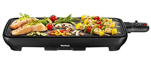 Tefal CB501812 Plancha Malaga, schwarz - Grill für 8 Personen mit 1800W Leistung, Alugussplatte und Antihaftbeschichtung für ein perfektes Grillerlebnis.