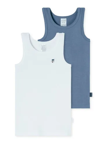 Schiesser Unterhemd Fine Rib (2-St) unterhemd unterzieh-shirt ärmellos