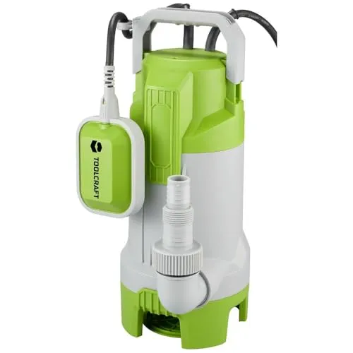 TOOLCRAFT TO-8992914 Schmutzwasser-Tauchpumpe 24000 l/h - Wasserpumpen für effizientes Abpumpen von Schmutzwasser bis 24000 l/h und 11m Förderhöhe – ideal für Baustellen und Überschwemmungen.