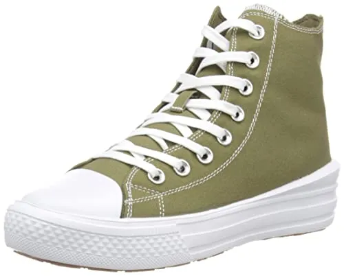 Dockers by Gerli 50VL202 Damen Sneakers, Khaki, 38 EU - Damen-Sneaker mit leichter Sohle, perfekt für den Außenbereich und für höchsten Tragekomfort.