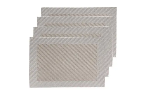 Neuetischkultur Platzset 4er Set, Creme/Beige in weiß von Neuetischkultur