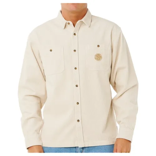 RipCurl Premium Surf Cord Langarm Hemd Sanddüne (2137) L - Lässiges Langarmhemd für Herren aus 100% Viskose, ideal für vielseitige Outfits. Der verspielte Druck sorgt für gute Laune und zieht alle Blicke an. Perfekt kombinierbar mit Jeans oder Chinos.