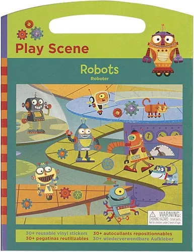 Dame-Roboter Lernspielzeug mit wiederverwendbaren Aufklebern