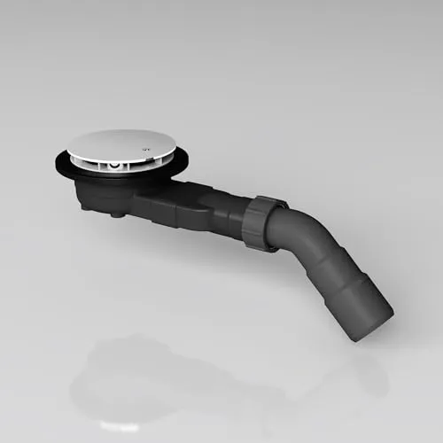 Mai & Mai Dusche Ablaufgarnitur für Duschwanne Duschtasse Abfluss | Duschmesser: 40mm | Ablaufloch: 90mm Grau Entleerungsleistung von 20L pro Minute AL005