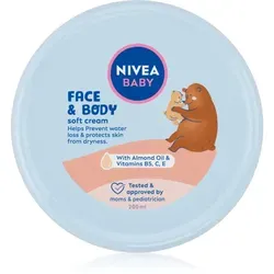NIVEA BABY Soft Feuchtigkeitscreme Für Gesicht und Körper 200 ml
