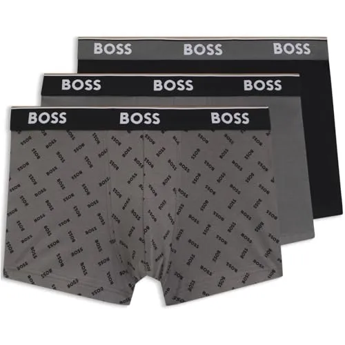 BOSS Trunk Power (3er-Pack) aus Stretch-Baumwolle - Sportlicher Trunk mit mittlerer Bundhöhe, elastischem Bund und körpernaher Passform. Der Jerseystoff sorgt für hohen Tragekomfort und macht ihn zum idealen Begleiter für jeden Tag.