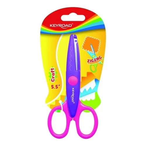 Schule Schere dekorative Zickzack 13cm MIX