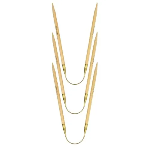 Addi 63361 CraSyTrio Bamboo Stricknadeln - Stricknadeln aus Bambus, flexibel und ideal für kleinere Runden. Perfekt zum Stricken von Socken, Handschuhen und Babykleidung.