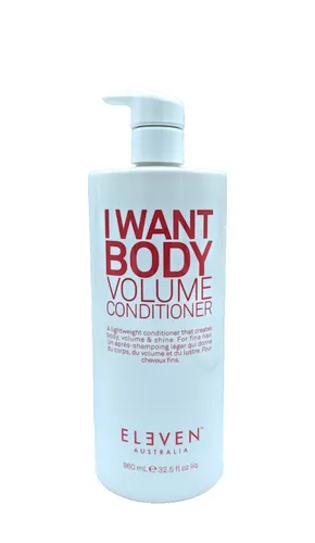 ELEVEN Australia I Want Body Volume Conditioner 960ml - Conditioner für voluminöses Haar, mit natürlichen Proteinen für mehr Fülle und Schutz, ideal für feines Haar.