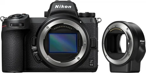 Nikon Z6 II + FTZ Bajonettadapter - Kompakte Systemkamera für 4K-Videofilme in Kinoqualität, ideal für kreative Projekte und Interviews