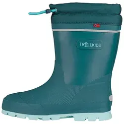 Trollkids Kids Isfjord Thermo Winter Rubber Boot XT 34, teal/aqua - Schneeschuhe mit wasserdichtem Design, warmem Futter und herausnehmbarer Innensohle für optimalen Komfort und Sicherheit bei winterlichen Abenteuern.