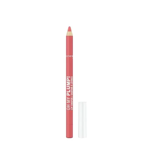 Rimmel London Oh My Plump! Lip Shaper, 060 Flirty, Peptid-Lippenstift, ultra-cremig, kein Transfer, 1,2 g
