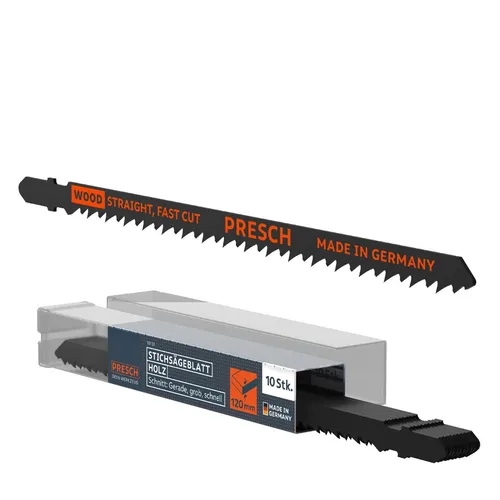 Presch Stichsägeblätter Holz 10Stk. Sehr Lang -Extrem schneller, gerader Schnitt