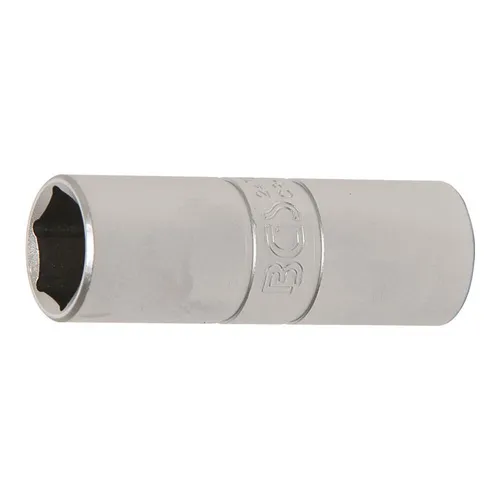 BGS-2472 Zündkerzen-Einsatz matt verchromt 12,5 (1/2) Antrieb SW 16 mm
