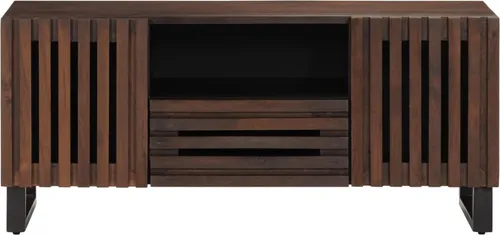 vidaXL TV-Schrank Braun 100x34x46 cm Massivholz Mango von vidaXL