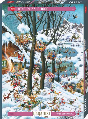 Heye Puzzle - In Winter, Paradise - Standard 1000 Teile - Erlebe einen aufregenden Wintertag im 