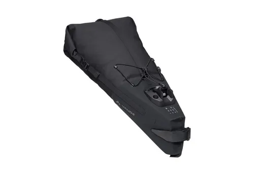 Vaude Trailsaddle L - Wasserdichte Fahrradtasche 10,5 l grau - Praktische 10,5 l Satteltasche mit Kompressionsventil für Bikepacking. Farbe: Grau; wasserdicht, mit Rückenzugriff und umweltfreundlichem, PVC-freiem Material. Perfekt für deine Abenteuer auf zwei Rädern!