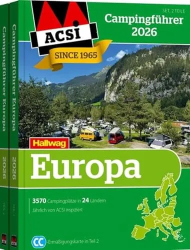 ACSI Campingführer Europa 2026 inkl. CampingCard