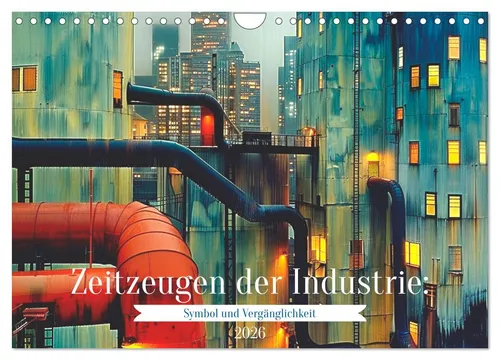 Anne Seltmann | Zeitzeugen der Industrie Kalender - Kalender mit 14 Seiten, präsentiert die Ästhetik verfallener Gebäude und verbindet Kunst mit Geschichte. Ideal für Liebhaber von Politikwissenschaft und Soziologie.