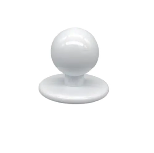 BOTIBOTON – Knöpfe für Kochjacken – Kochjacken – Kochknöpfe - Ersatzteile für Herren- und Damenjacken – 25 Knöpfe – Kugelknoepfe – Ersatzknöpfe – Hergestellt und versandt aus Spanien (Weiß)