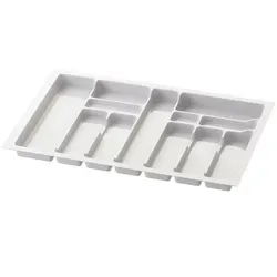 sossai® Besteckeinsatz 73x49cm für Schubladen - Sonstige Küchenhelfer mit 12 Fächern, ideal zur optimalen Organisation von Besteck und Küchenutensilien in Schubladen.