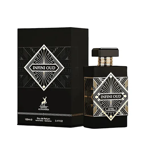Maison Alhambra Infini Oud Edp 100ml - Unisex Eau de Parfum mit intensiven Oud-Noten, die für eine unverwechselbare Aura von Raffinesse und Eleganz sorgen. Ideal für besondere Anlässe oder den Alltag.