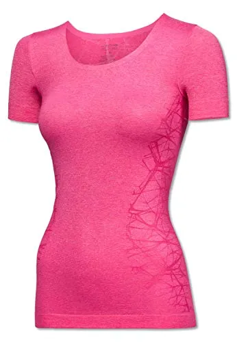Schiesser Damen Sport Shirt 1/2 Thermounterwäsche-Oberteil, Rot (Pink-Mel. 520), 36