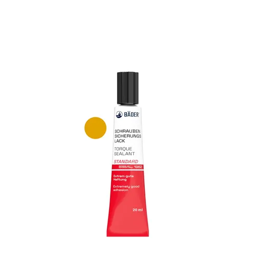 Produktbild Lackfabrik Bäder Schraubensicherungslack Standard Gelb Tube 20 ml