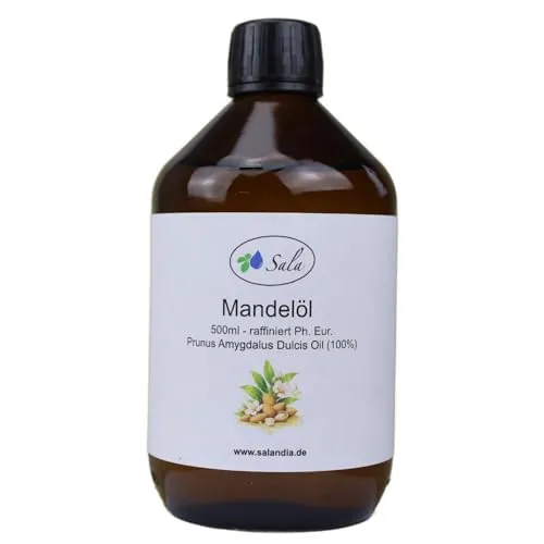 Sala Mandelöl süß raffiniert Ph. Eur. 500 ml Glasflasche