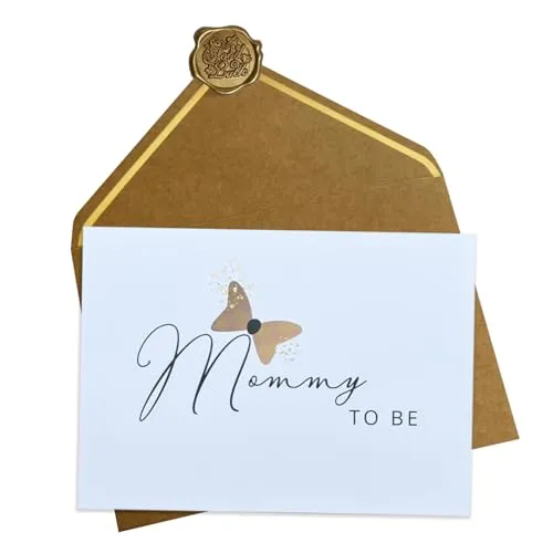 Plantvibes Mommy to Be Karte - Glückwunschkarte Kann als Bei einer Babyparty, Schwangerschaftsankündigung, Geschenk zur Schwangerschaft, Vor der Geburt als Ermutigung, usw.