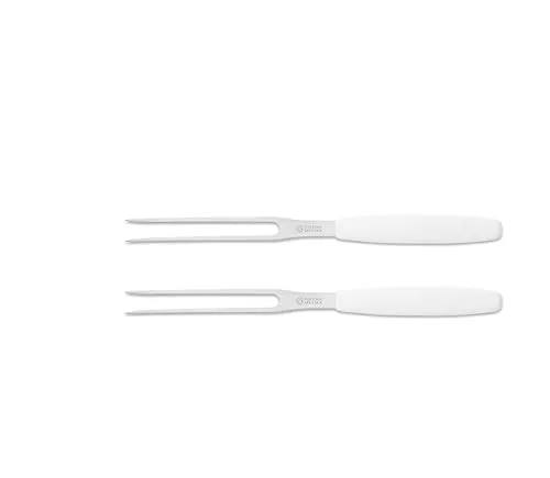 Giesser Wurstgabel 2er Set - Made in Germany, 13 cm Klinge, rutschfester Griff - Hochwertige Wurstgabel mit stabilen Zinken und rutschfestem Griff für sicheren Halt. Ideal zum Servieren von Fleisch – spülmaschinenfest und langlebig, perfekt für den professionellen Einsatz.